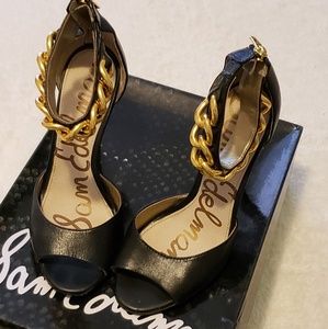 Sam Edelman Annette Gold Chain Heels
